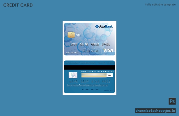 Beispielvorschau der Ata Bank Visa-Karte von Bosnien und Herzegowina